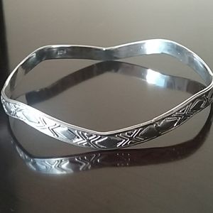 Sterling Silver Bangle Bracelet Taxco.925
